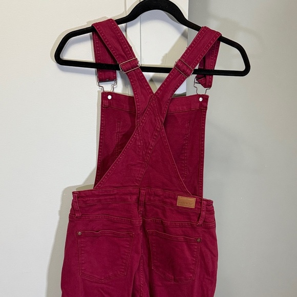 Judy Blue Women's Red Denim Overalls - Picture 6 of 10